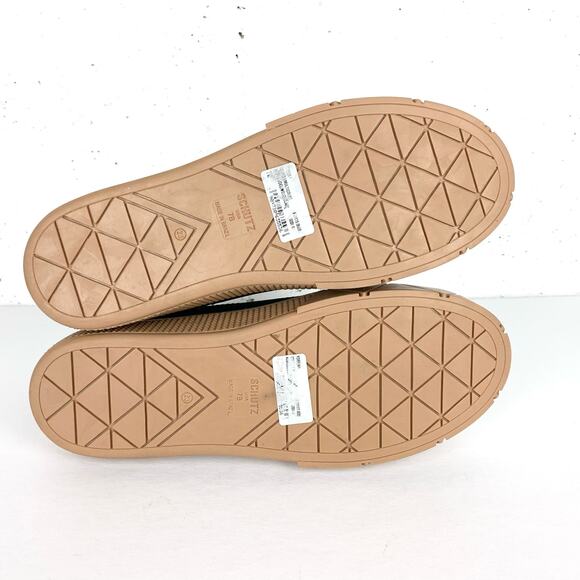 Schutz Womens Mixed Media High Top Sneakers Platform Nubuck Deluxe Brown Black 7 - Picture 9 of 13